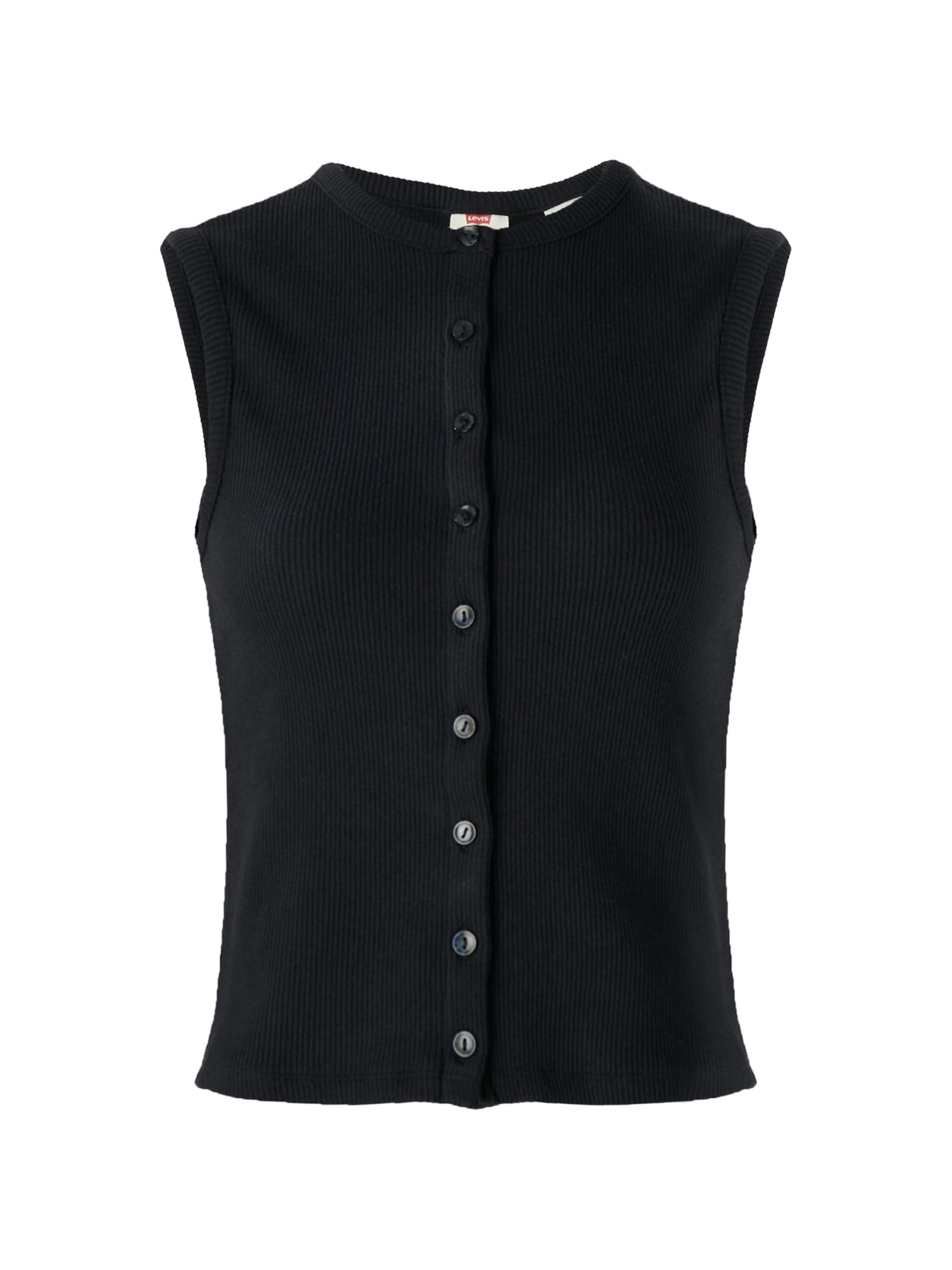 

LEVI'S Вязаный жилет 'Rory Button Up Top' в черном цвете