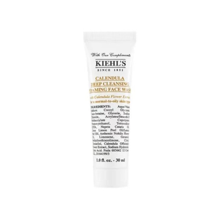 

Kiehl's KEYANSHI Marigold очищающий гель, пробник, прозрачный гель, дорожный размер, увлажняющий и питающий, 30мл*3