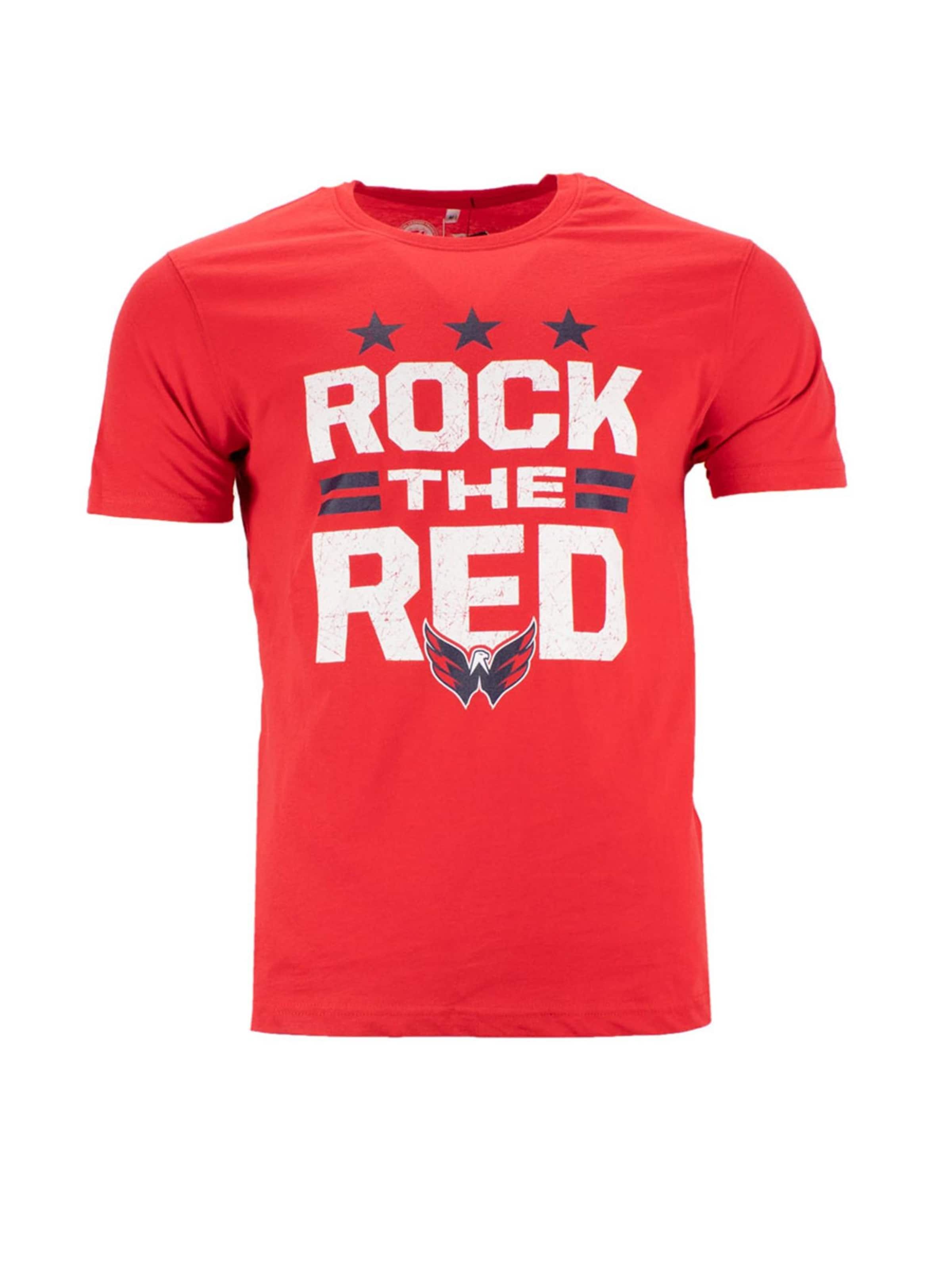 

Fanatics Футболка 'Iconic Hometown Graphic Washington Capitals Rock The Red' в красном цвете