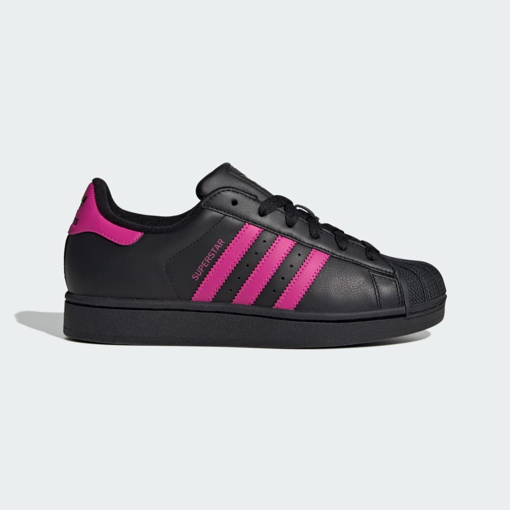 Кроссовки Adidas Superstar II Shoes, цвет Core Black/Semi Lucid Fuchsia/Core Black
