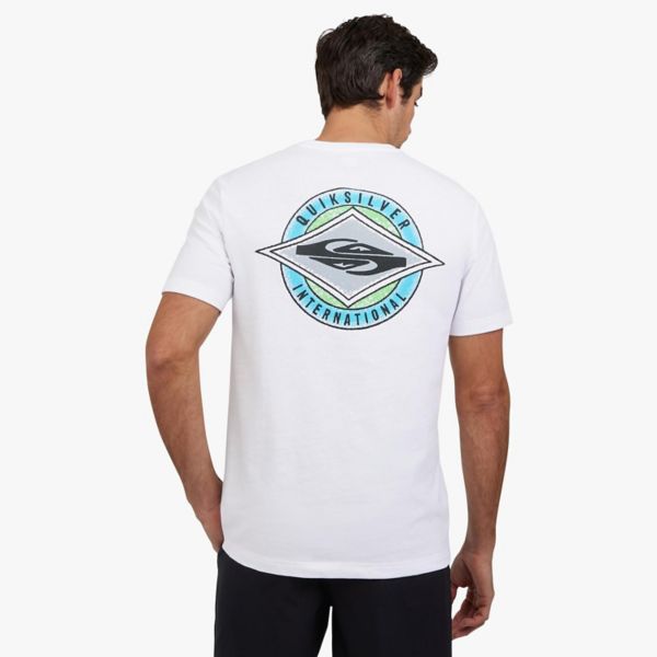 

Мужская футболка с графическим принтом "Вечный круг" Quiksilver, белый