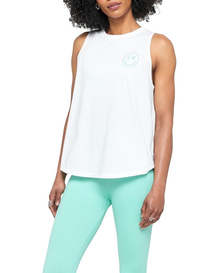 

Топ Spiritual Gangster Radiate Kindness Jade Tank, белый