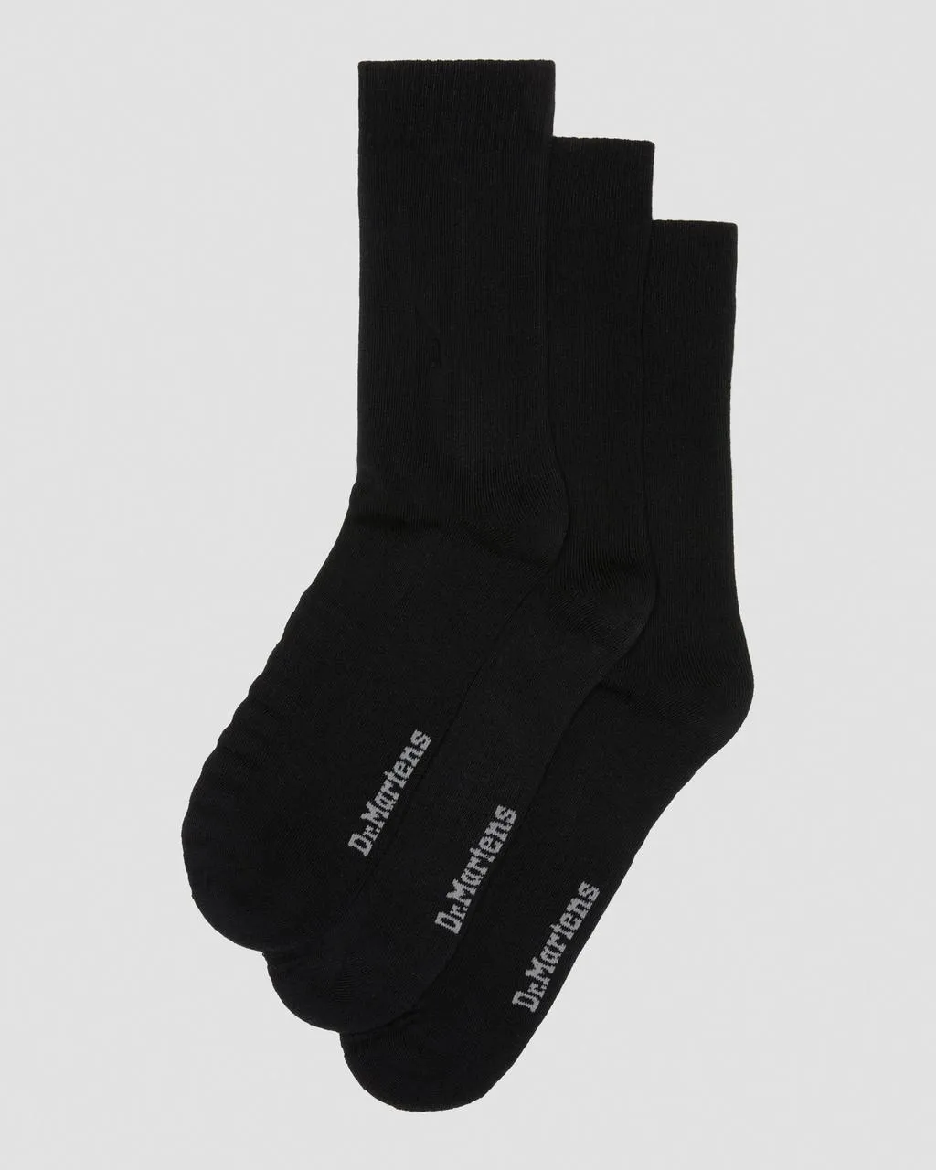 

Комплект из 3 носков из органического хлопка Dr. Martens Double Doc, цвет Black — Cotton Blend