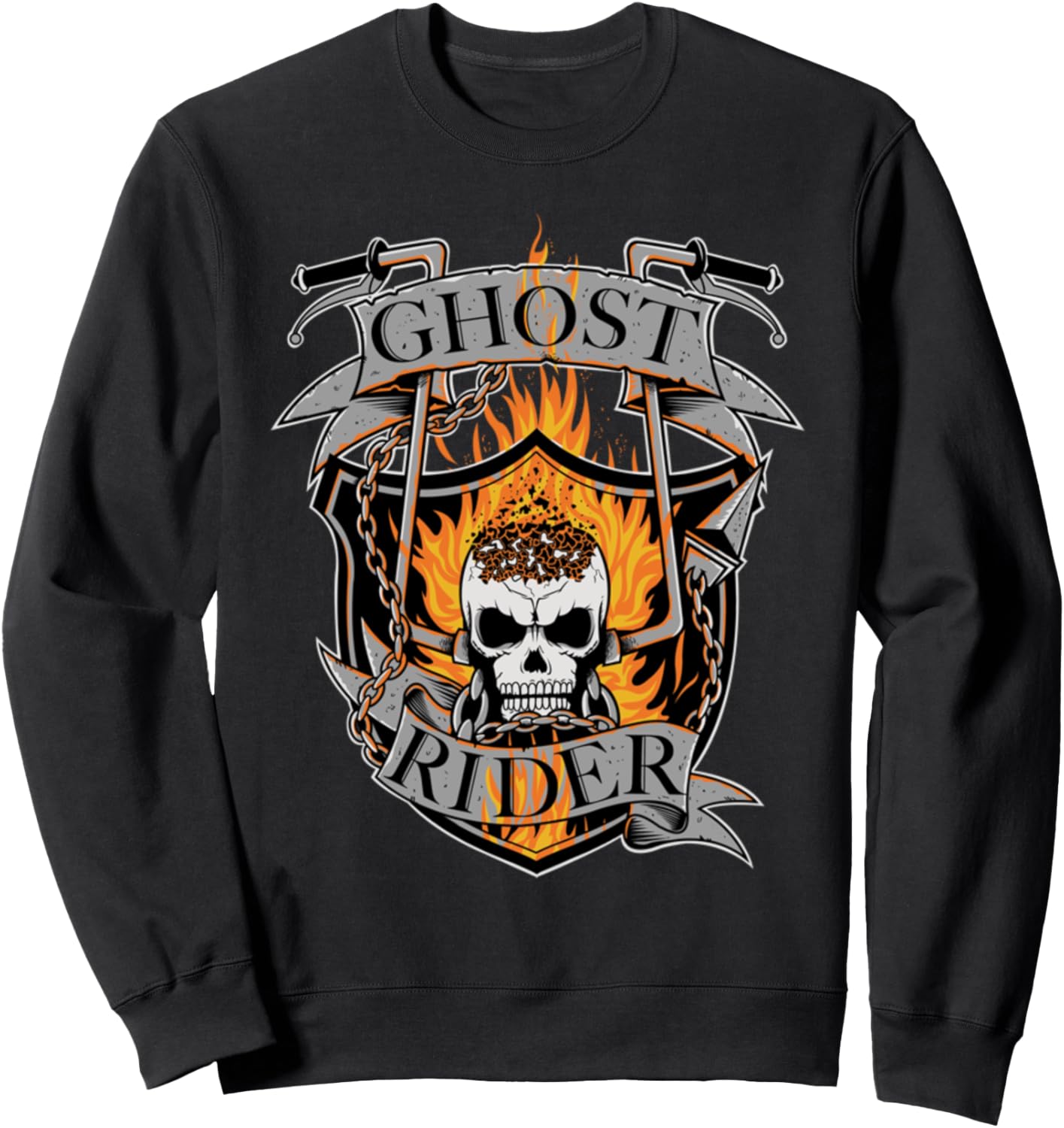 

Толстовка Ghost Rider - Wild Biker, черная Biker Tee Serie, Черный, Толстовка Ghost Rider - Wild Biker, черная Biker Tee Serie