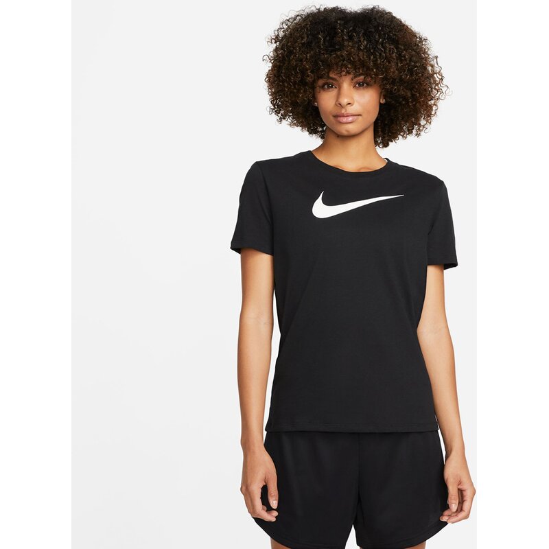 

Shirt w nk df tee swoosh Nike, черный