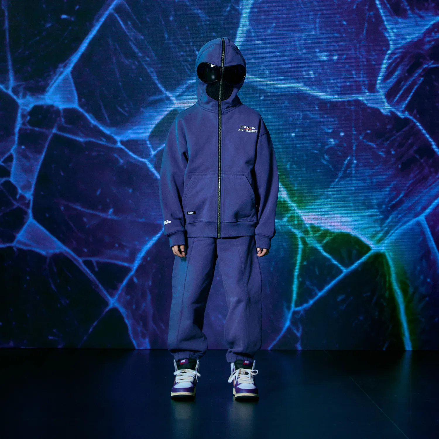 Детские джоггеры Kuiper Faded Sweat, пыльно-голубые, от Children Of Planet — фото 3