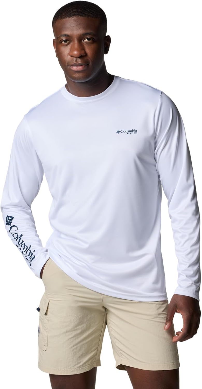 

Columbia мужская футболка с длинным рукавом Terminal Tackle PFG Fish Shine, White/Pfg Tarpon Shine, Белый, Columbia мужская футболка с длинным рукавом Terminal Tackle PFG Fish Shine, White/Pfg Tarpon Shine
