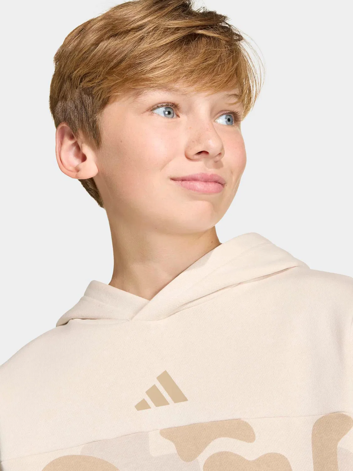 Спортивная толстовка Adidas Sportswear бежевого, темно-бежевого цветов — фото 4