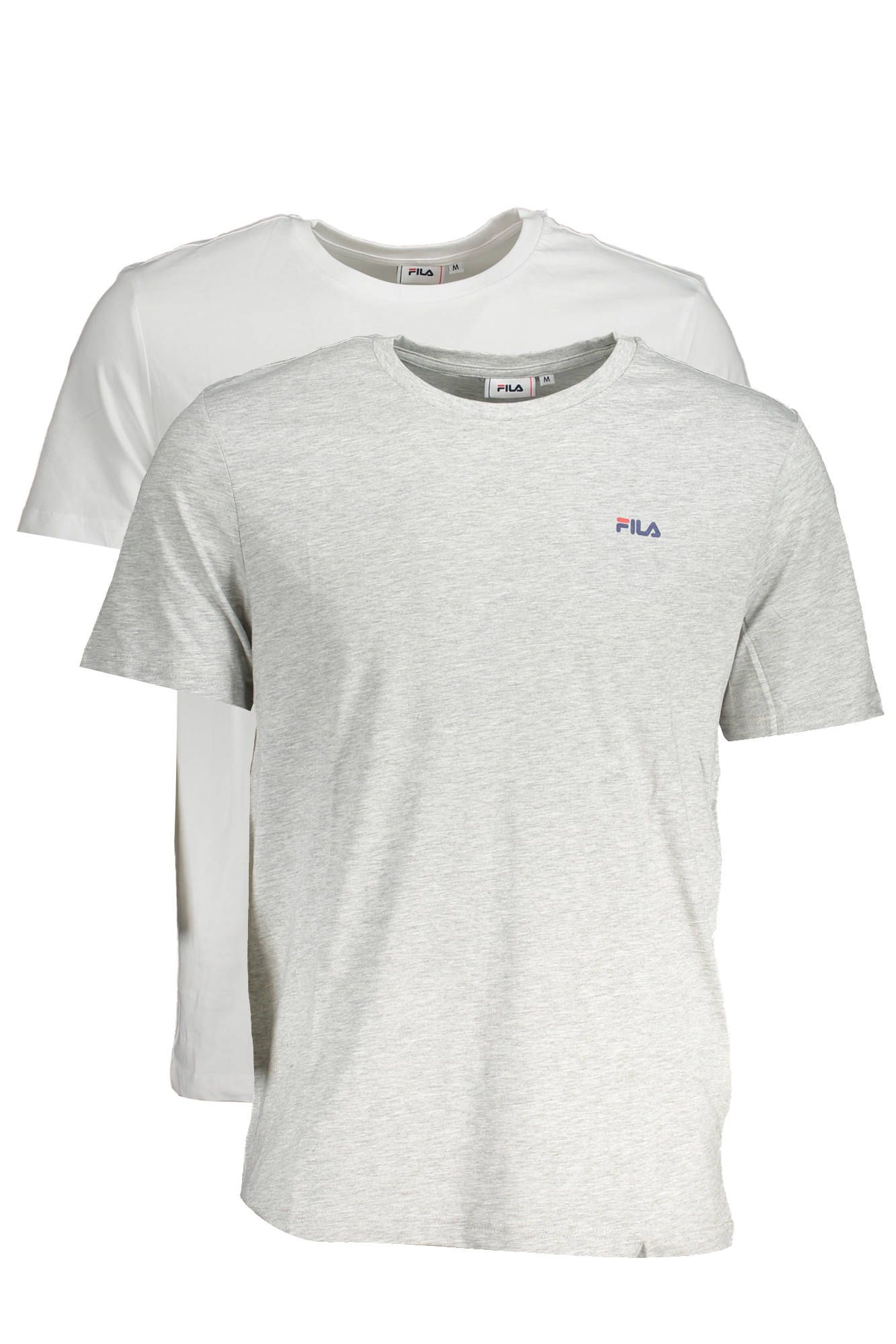 

Серая хлопковая мужская футболка Fila