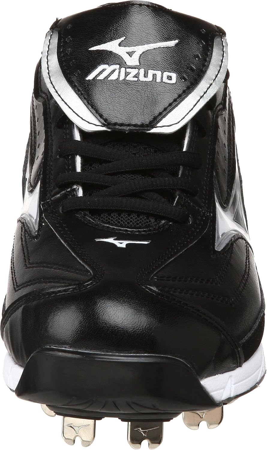 Мужские кроссовки Mizuno 9-Spike Classic G6 Low Switch, черно-белый — фото 2