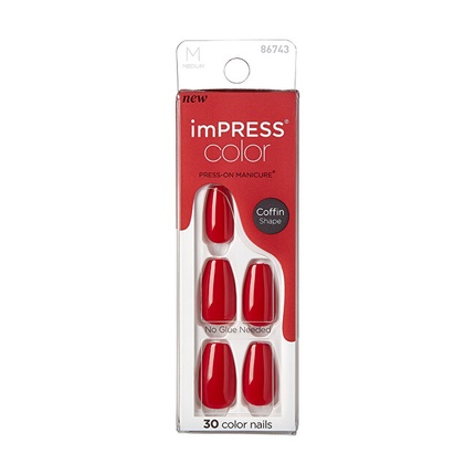 

ImPRESS Color MC Reddy или не самоклеящиеся ногти 30 шт. Kiss