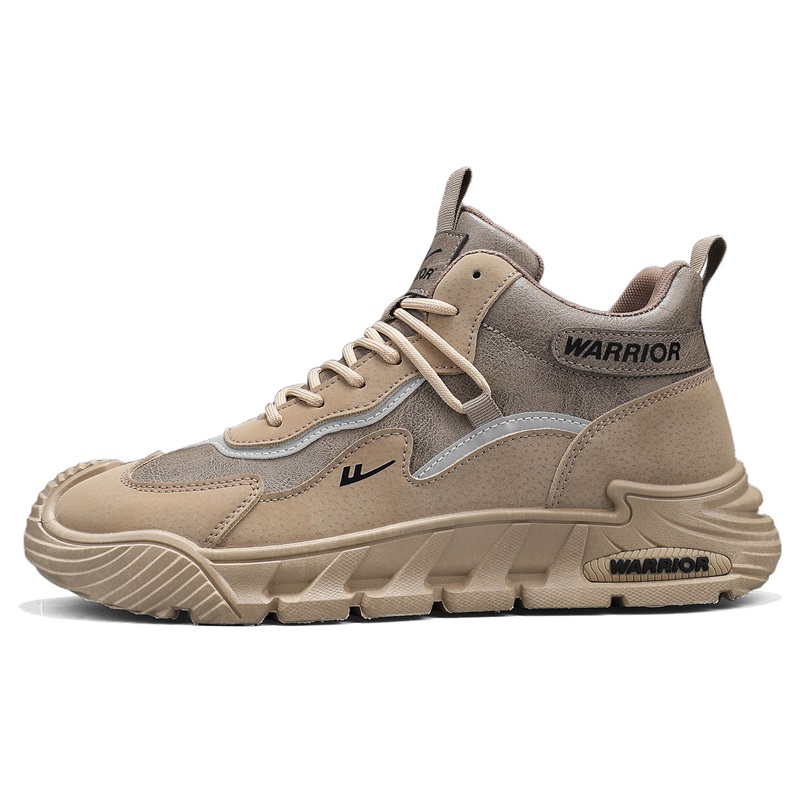

WARRIOR Мужские повседневные низкие кроссовки Khaki с противоскользящей и износостойкой подошвой, поддержкой стопы и легким весом