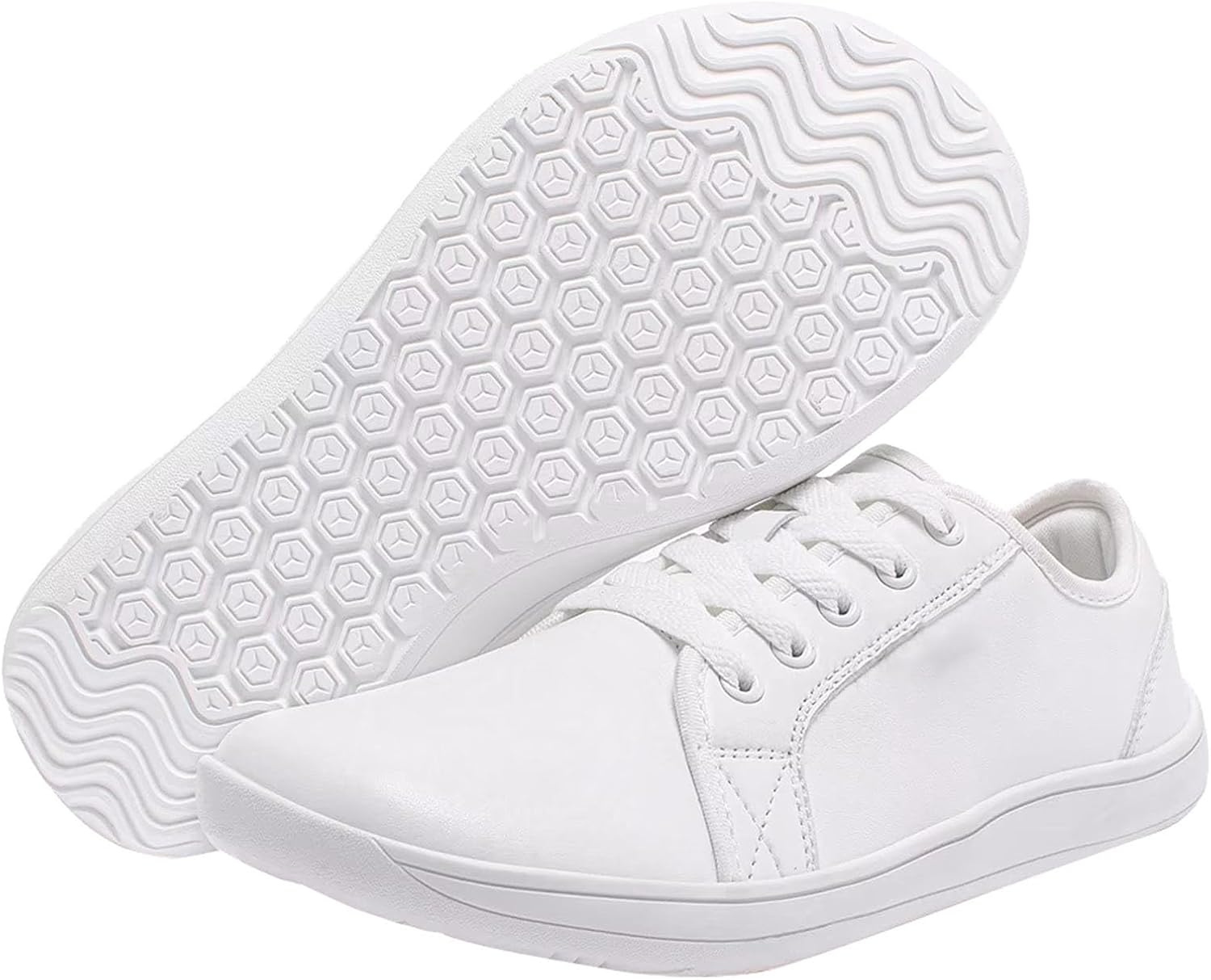 

Женские и мужские широкие минималистичные кроссовки-босоножки с нулевым уклоном, для ходьбы и трейл-раннинга, с мягкой подошвой Generic, белый