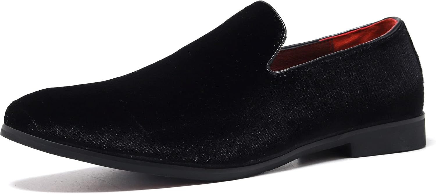 

Мужские роскошные бархатные лоферы с отделкой под пенни FLQL, обувь для вечеринок и танцев, замшевые свадебные туфли, размеры 7-13, черный