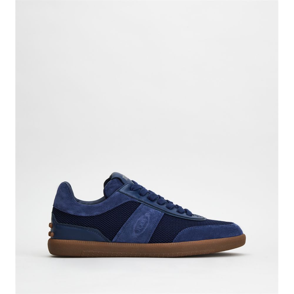 

Tod's Tabs Кроссовки из замши и технической ткани, синий