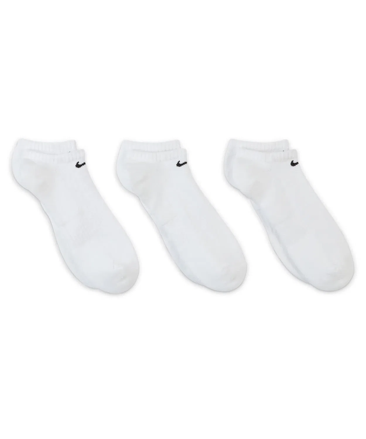 Носки тренировочные Nike Everyday Cushioned No-Show, 3 пары, белые — фото 3