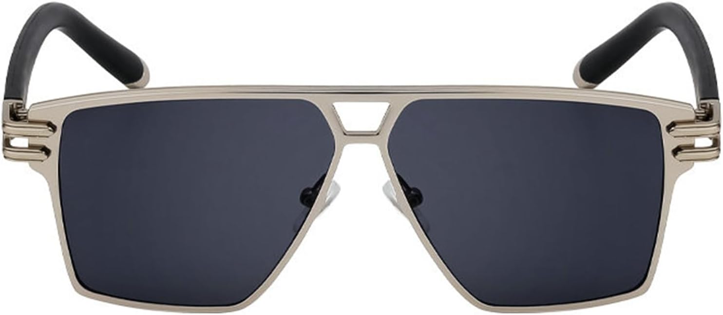 

Солнцезащитные очки Helena в большой оправе, классические квадратные, для женщин и мужчин, роскошные дизайнерские винтажные металлические очки-пилот, популярные панк-очки, C5