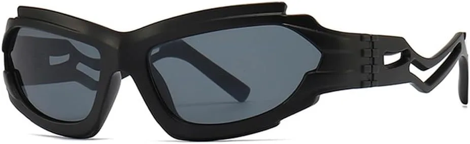 

Винтажные женские солнцезащитные очки «кошачий глаз» неправильной формы, модные мужские очки с полыми дужками, защита от ультрафиолета UV400 HVTVTLA, Black Grey