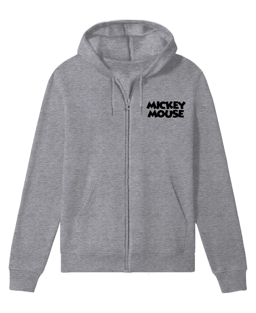 

Мужская толстовка на молнии с изображением Микки Мауса Hybrid Apparel, Heather Gray
