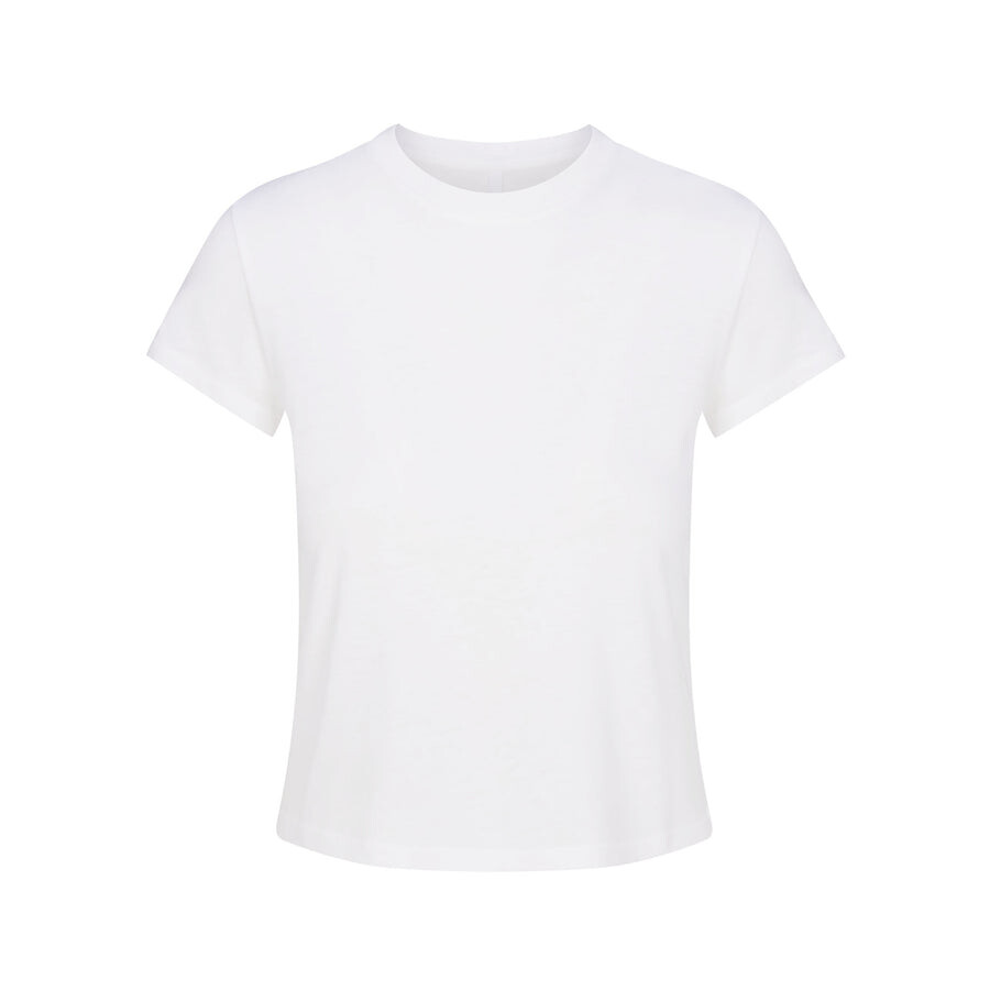 

Уменьшенная футболка SKIMS Relaxed Tees, цвет Snow