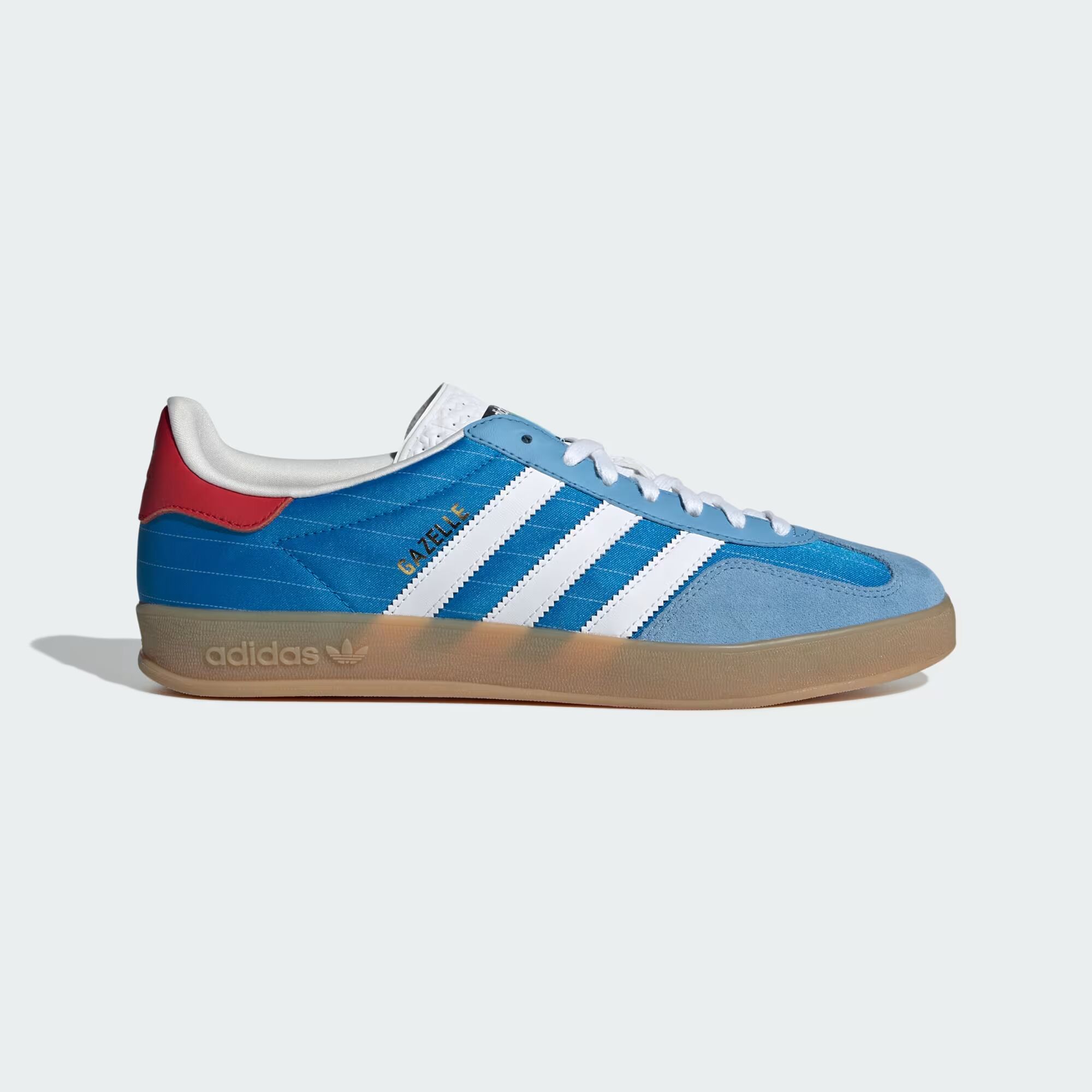 

Домашние кроссовки Gazelle Adidas, цвет Bright Blue/Cloud White/Gum