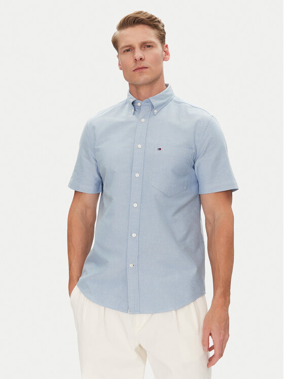 

Рубашка обычного кроя Heritage MW0MW36272 Tommy Hilfiger, голубой