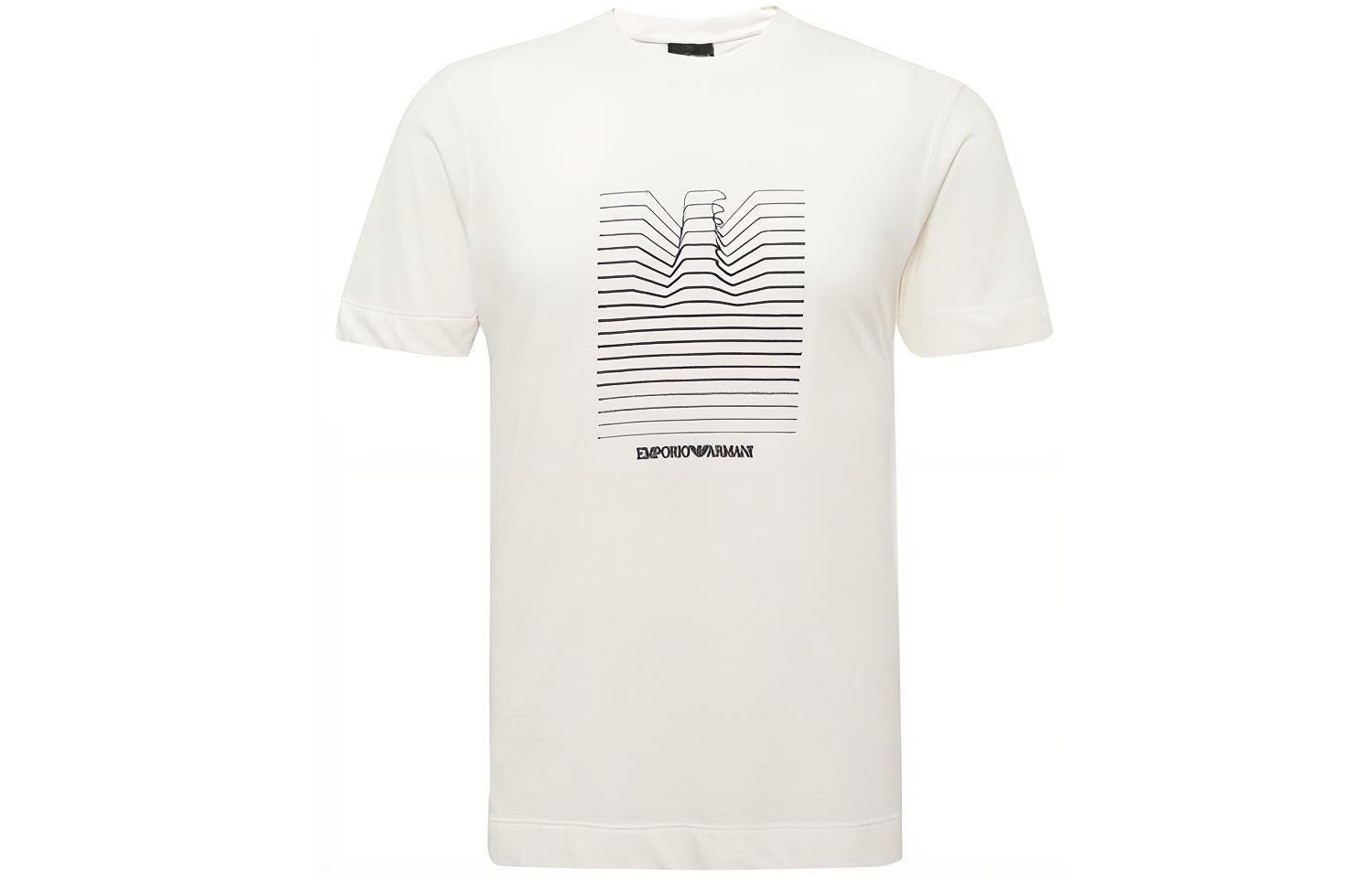 EMPORIO ARMANI Футболка мужская белая — фото 3