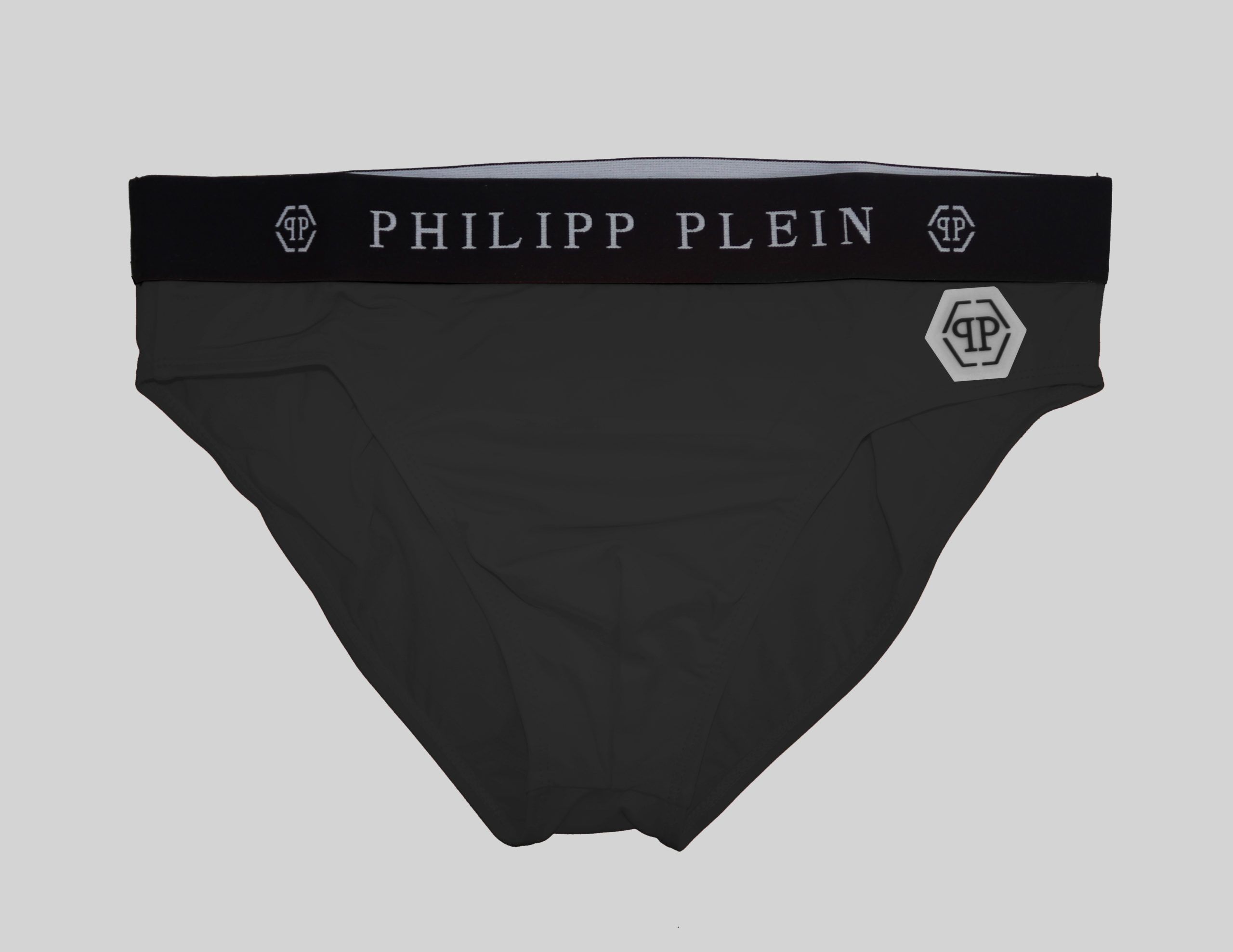 

Элегантные черные плавки-боксеры с культовым логотипом Philipp Plein