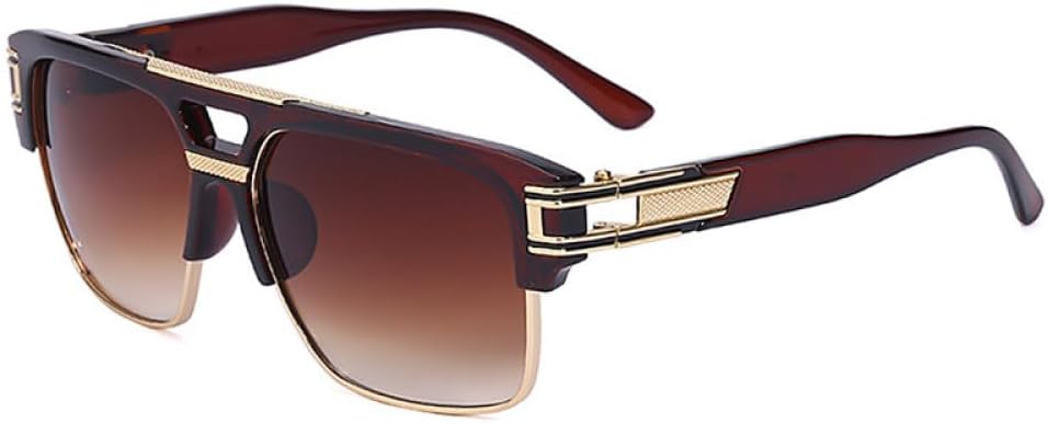 

Винтажные квадратные солнцезащитные очки для женщин в стиле стимпанк, мужские ретро-очки в стиле металлик-панк с зеркальными линзами и защитой от УФ-излучения UV400 MTZJH, 6