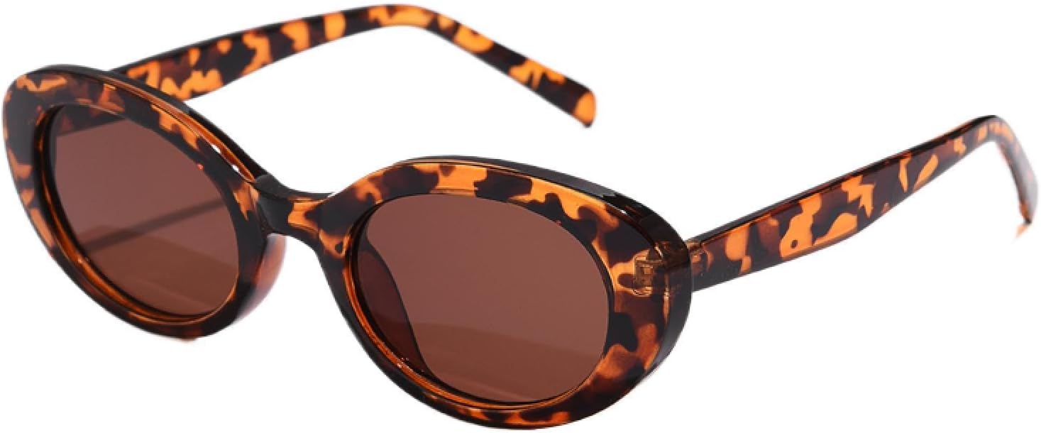 

Солнцезащитные очки с защитой от УФ-излучения UV400 | Овальная черная оправа | Для женщин и мужчин | Для занятий спортом на открытом воздухе и вождения DSVIGF, Leopard