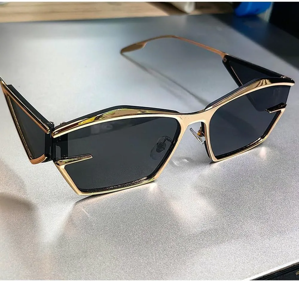 

Модные солнцезащитные очки в стиле стимпанк для мужчин, для активного отдыха, путешествий, вождения, для женщин, в повседневном стиле, для отпуска GHVWYX, Silver