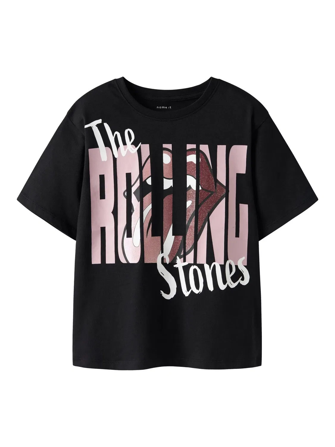 Топ с принтом Rolling Stones Name it, черный