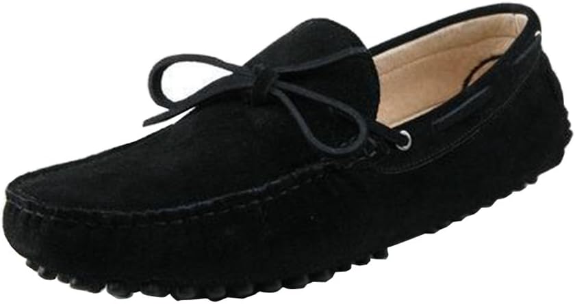 

Мужские новые замшевые мокасины TDA с узлом для вождения, туфли-лодочки Пенни, черный