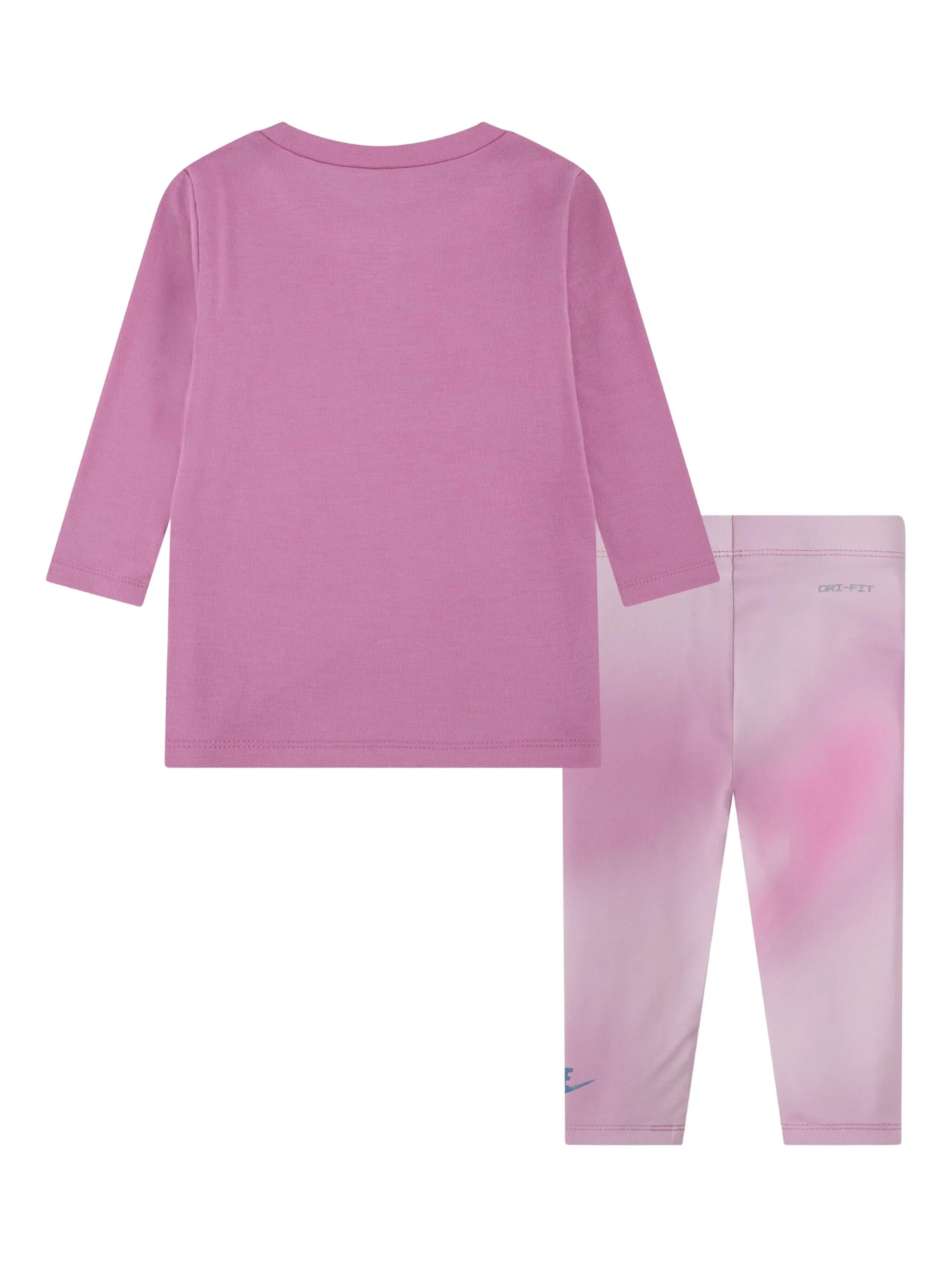 Комплект из футболки и брюк с логотипом Nike Kids, розовый — фото 2
