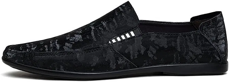 Лоферы замшевые мужские Loafers for Men, черный SayfuR — фото 3