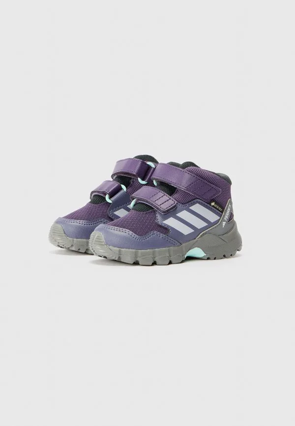 Унисекс прогулочные кроссовки skychaser средней высоты Adidas Terrex, Aurora Plum/Glory Grey/Semi Flash Aqua — фото 2