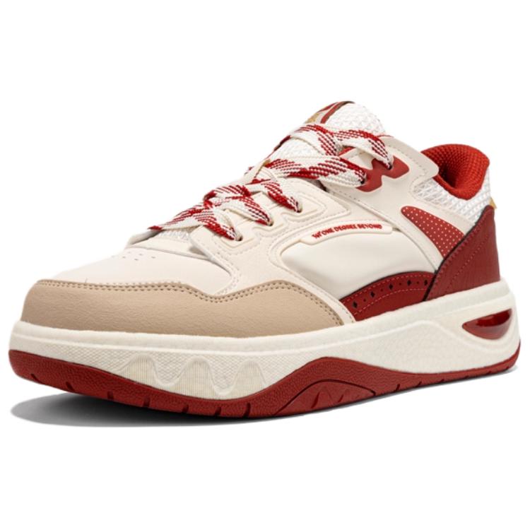 

Кроссовки для скейтбординга Qiyuan 20 Wear resistant And Lightweight Low top мужские 361°, бежевый красный