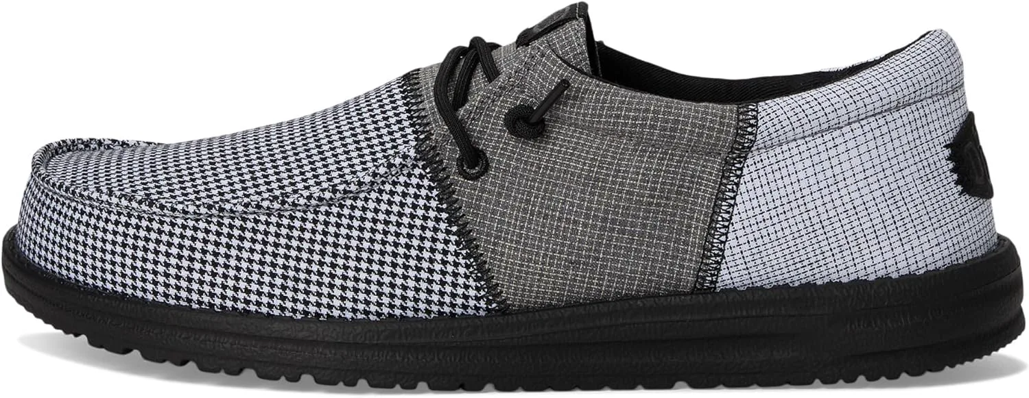 Кроссовки HEYDUDE Mens Wally Tri Mix Craft, черный/мультиколор — фото 4