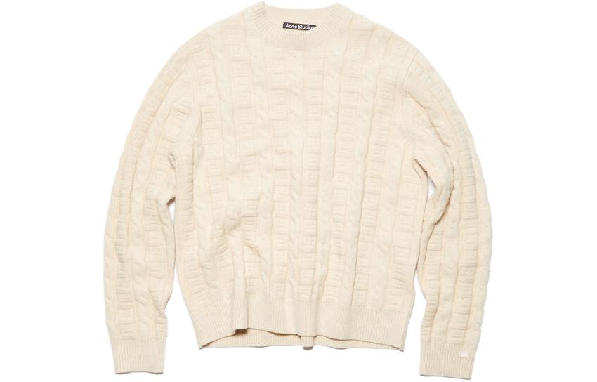 

Зима 23, свитер унисекс, овсяная каша Acne Studios, Oatmeal Color
