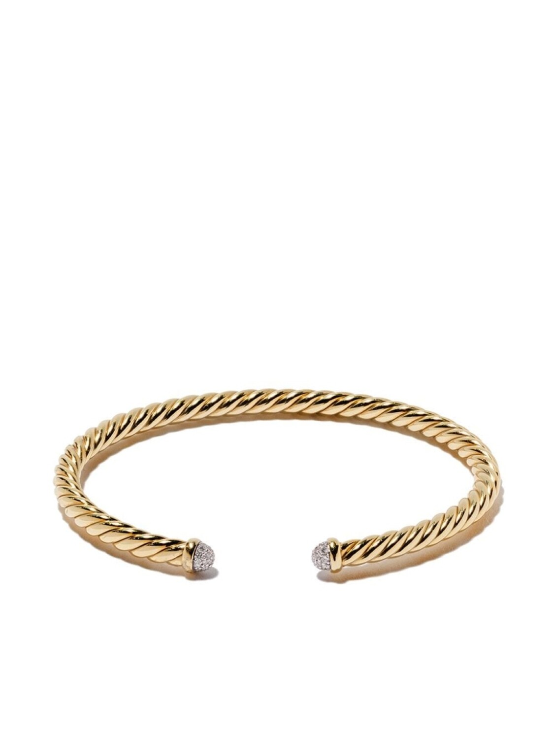 

Браслет Cablespira из желтого золота с бриллиантами David Yurman, золотой