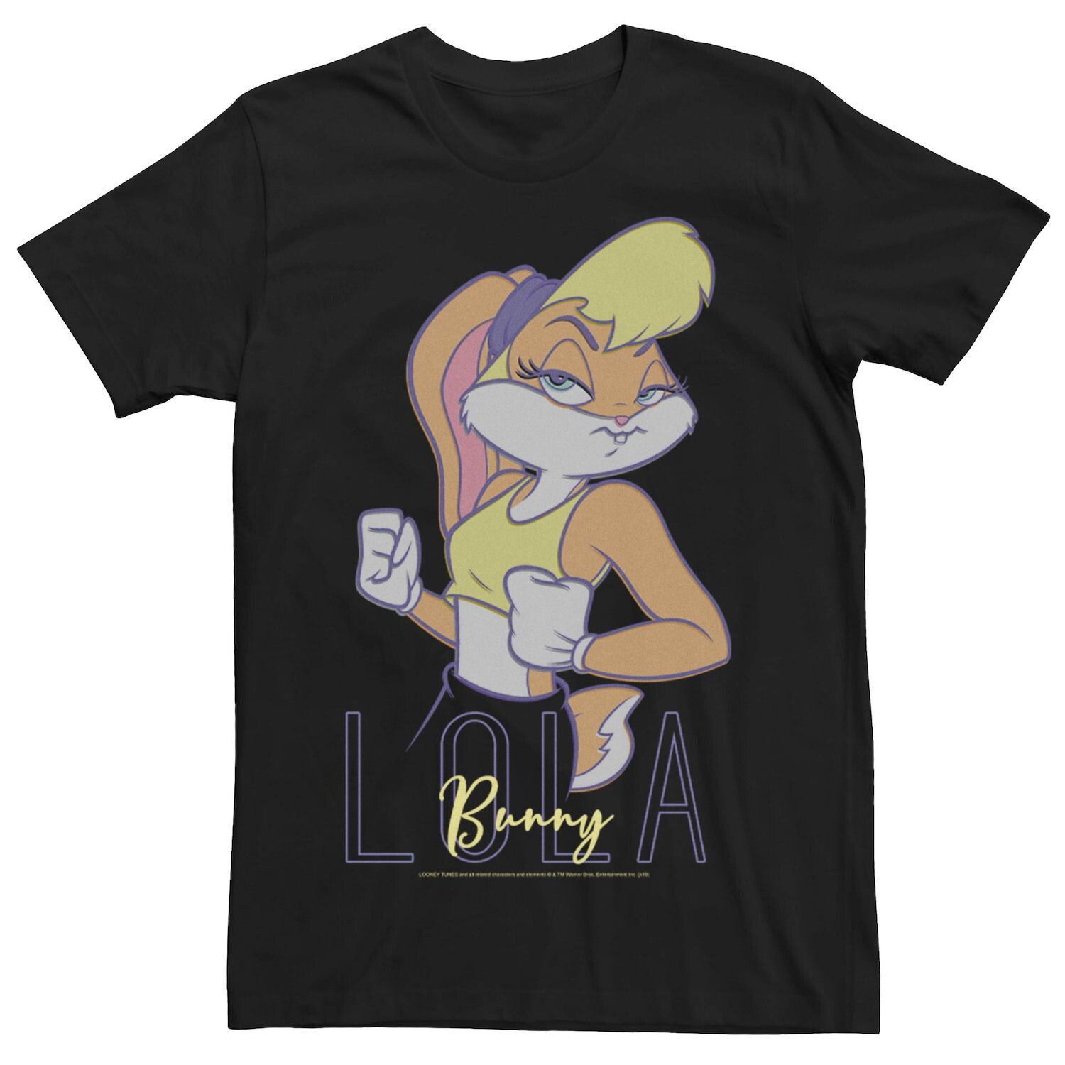 

Мужская футболка с портретом Looney Tunes Lola Bunny Licensed Character