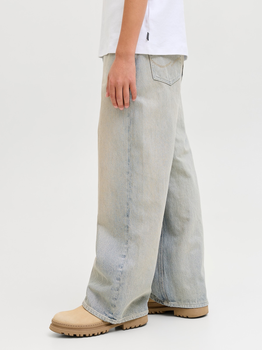 Джинсы с широкими штанинами Jack & Jones Junior JJIDAVE JJORIGINAL, светло-голубой — фото 4