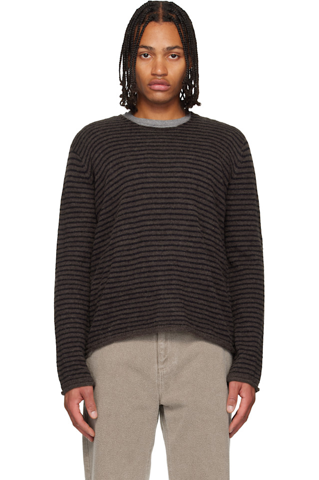 

Our Legacy Коричневый жесткий свитер-половер