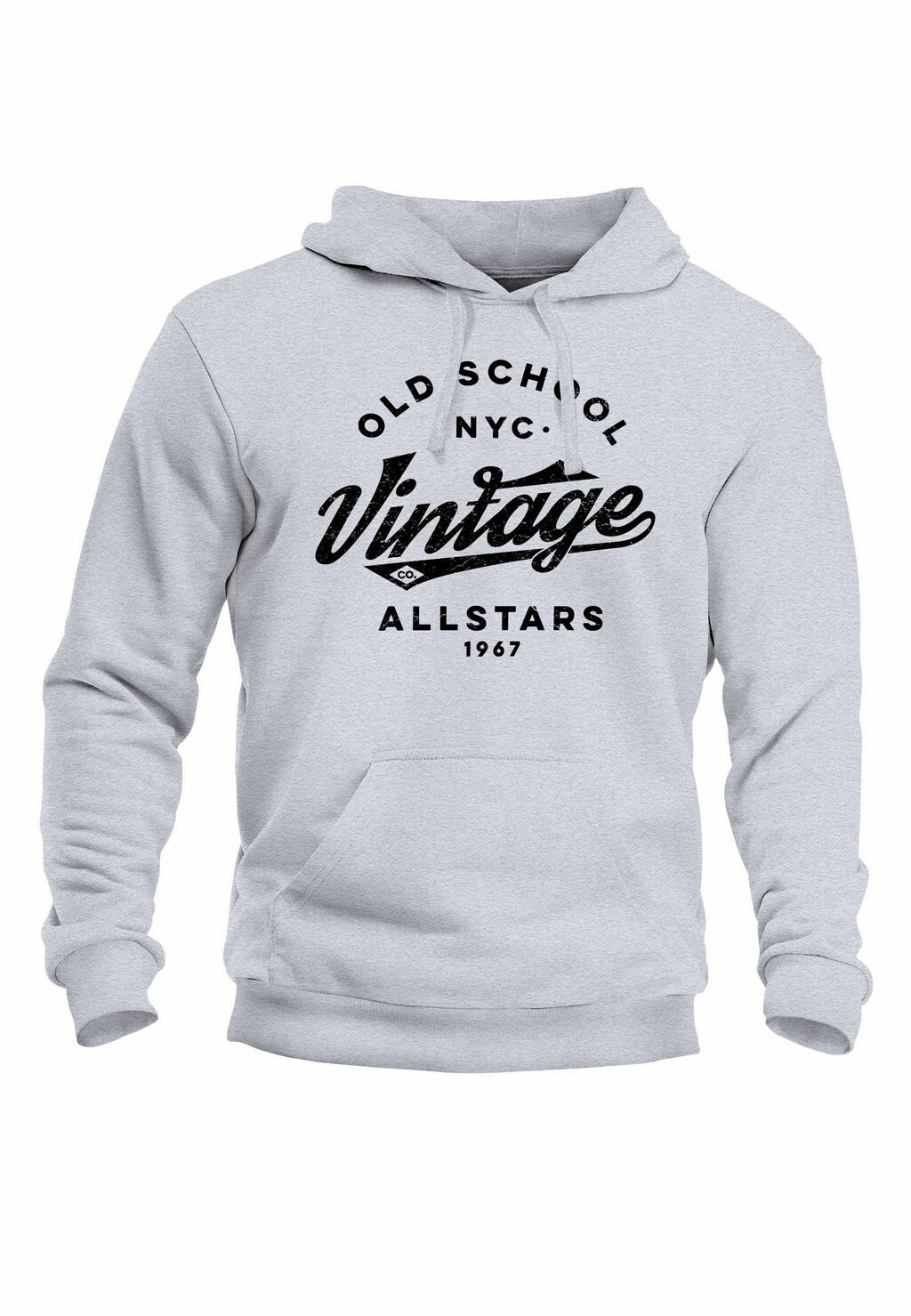 

Толстовка с капюшоном COLLEGE STYLE SCHRIFTZUG OLDSCHOOL VINTAGE ALLSTAR Neverless, серый