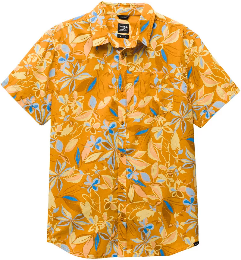 

Мужская рубашка PrAna Stimmersee, цвет Ochre Star Floral