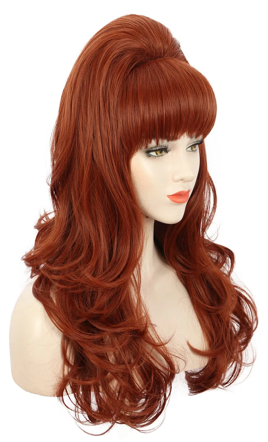 Женский длинный волнистый парик Karlery для вечеринок Karlery, Ginger Red Brown — фото 2
