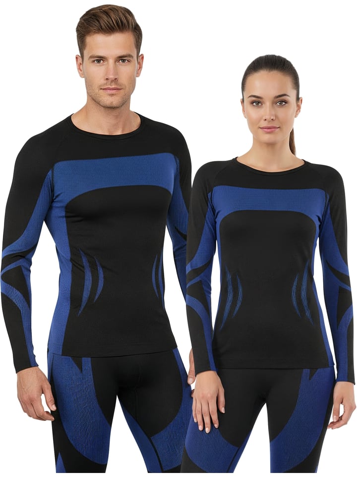 

Normani 1x Термофутболка унисекс с длинными рукавами, черно-синяя