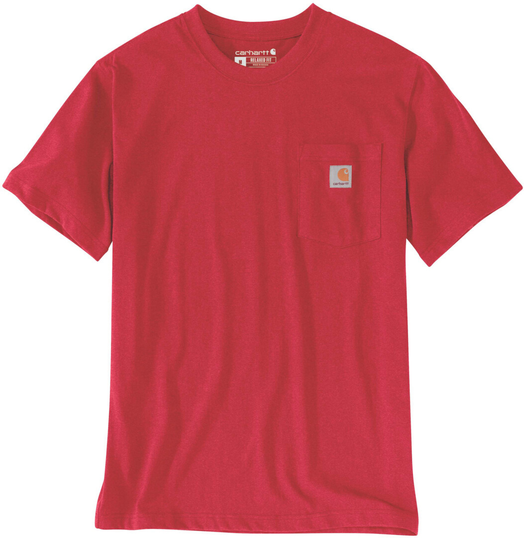 

Футболка Carhartt Relaxed Fit Heavyweight K87 Pocket T-Shirt, красный