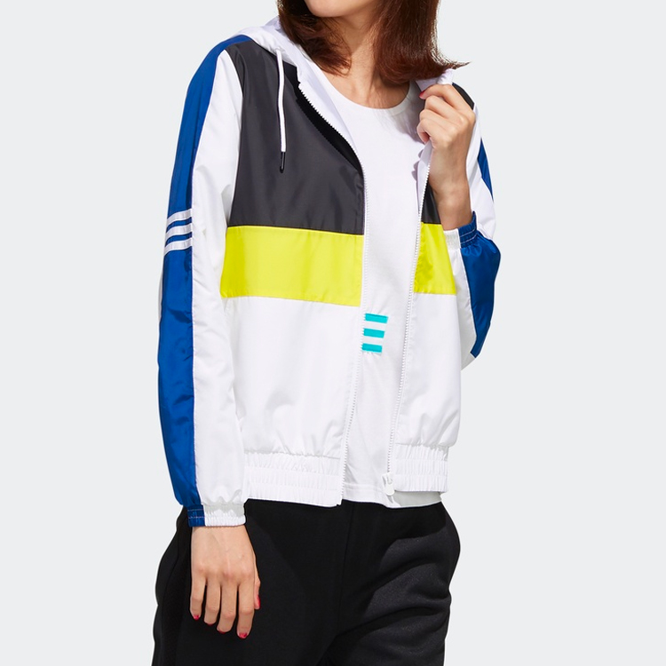 Adidas Neo Куртка женская бело-лимонная, White/Lemon — фото 4