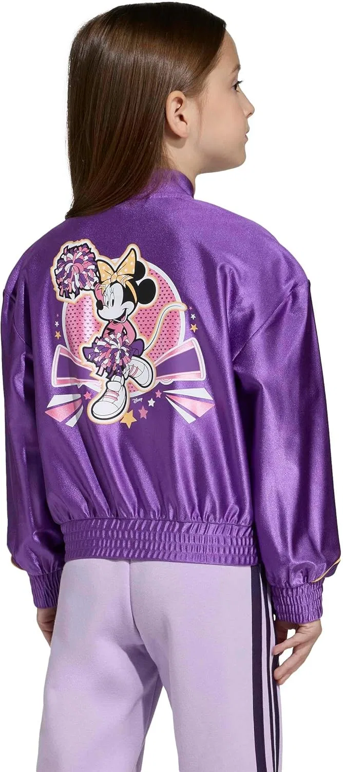 Детская ветровка adidas Disney Minnie Mouse, Active Purple/Semi Ice Tangerine/Minnie Mouse — фото 3